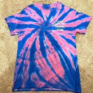 Tie dye Anti Social Social Club t-shirt